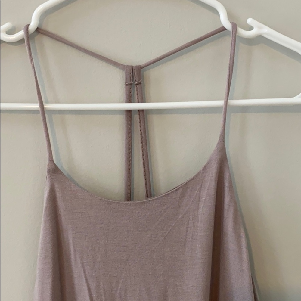 Silvergate Taupe/Coral/Pink Trapeze Maxi Dress Size Large - Picture 3 of 11